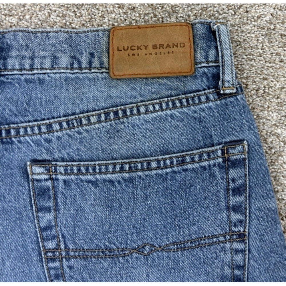 Lucky Brand Gilman Hemp 363 Vintage Straight Jeans Men's 32x32 Blue Hemp Cotton - Picture 3 of 11